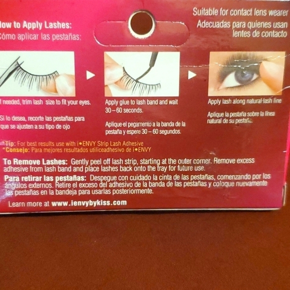 iENVY Premium Human Hair Eyelashes- 1 pair, Glue Not Included - Picture 3 of 4